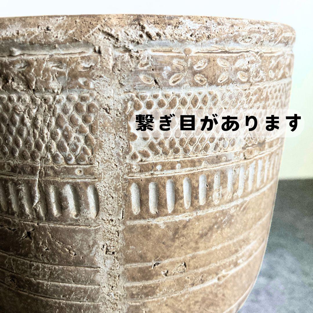 【トライバリズムポット】  おしゃれ 陶器鉢 4寸 4号 中型 観葉植物 | 4枚目