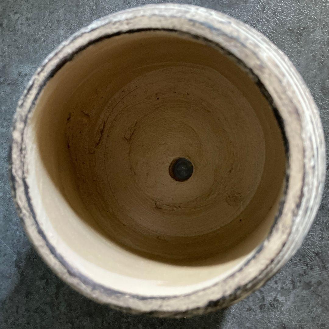 【クロスロープポット】おしゃれ 陶器鉢 4.5寸 4.5号 中型 観葉植物 | 2枚目