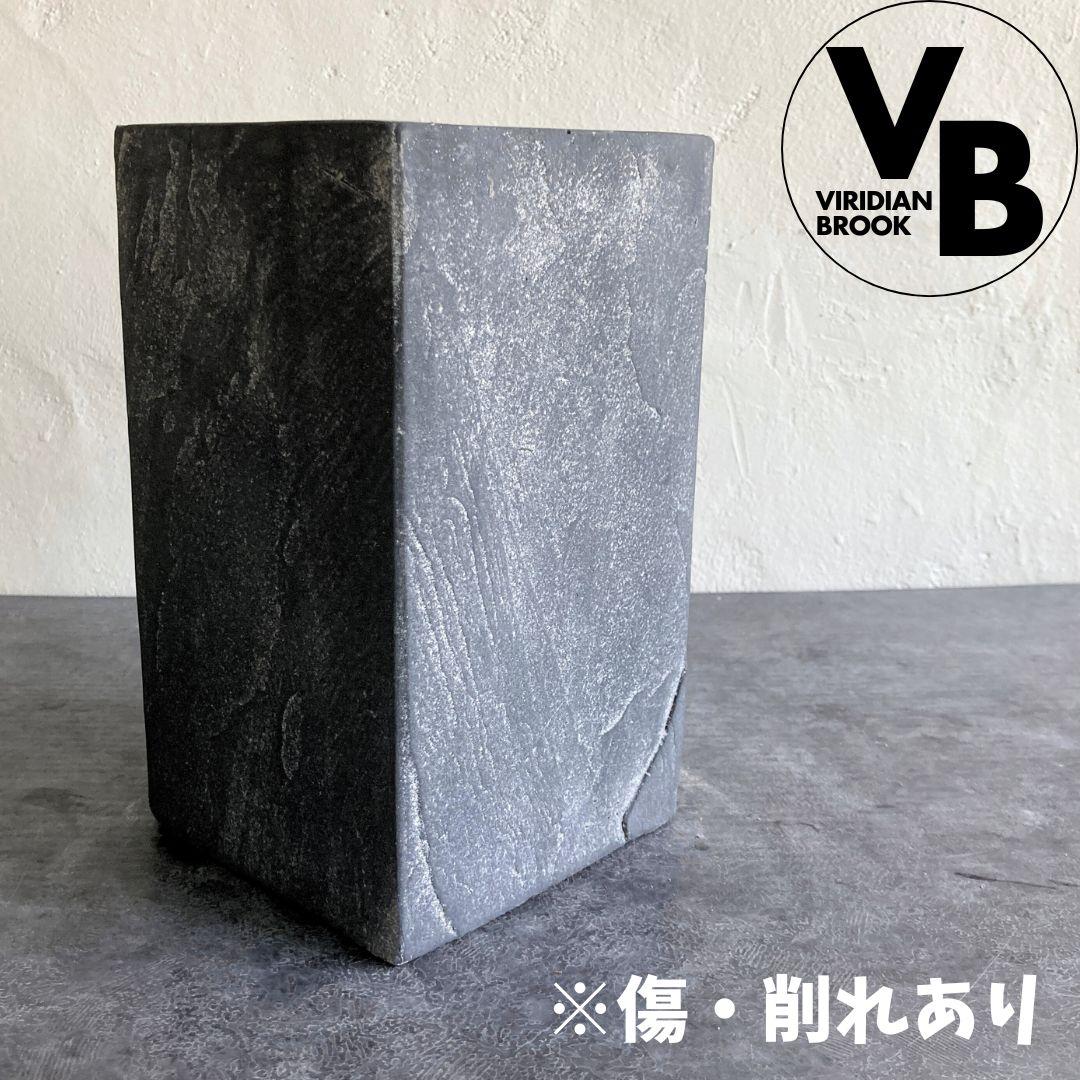 傷・削れあり 訳ありロングポット ブラック 植木鉢 陶器鉢 観葉植物 新品 未使用1枚目の画像