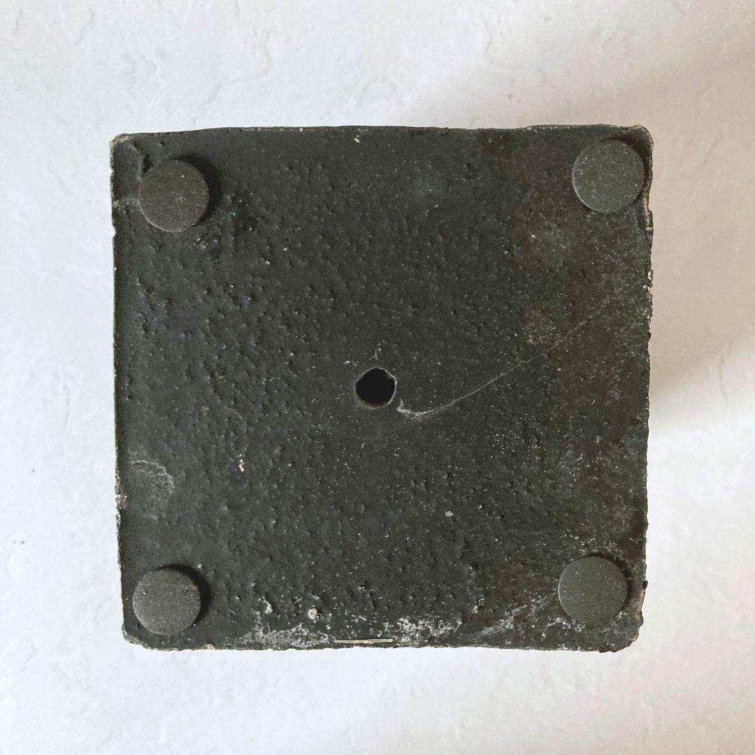 傷・削れあり 訳ありロングポット ブラック 植木鉢 陶器鉢 観葉植物 新品 未使用 | 3枚目