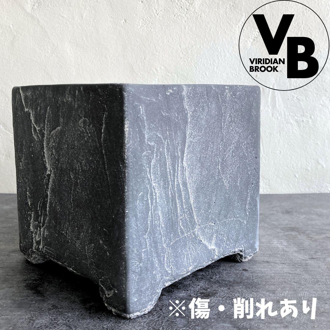 傷・削れあり 訳あり フットポット ブラック 植木鉢 陶器鉢 観葉植物 新品 未使用1枚目の画像