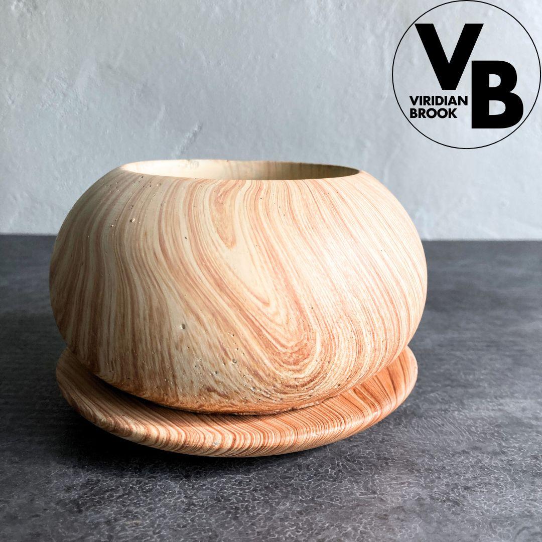 【RA-45】 おしゃれ 陶器鉢 3寸 3号 中型 観葉植物1枚目の画像