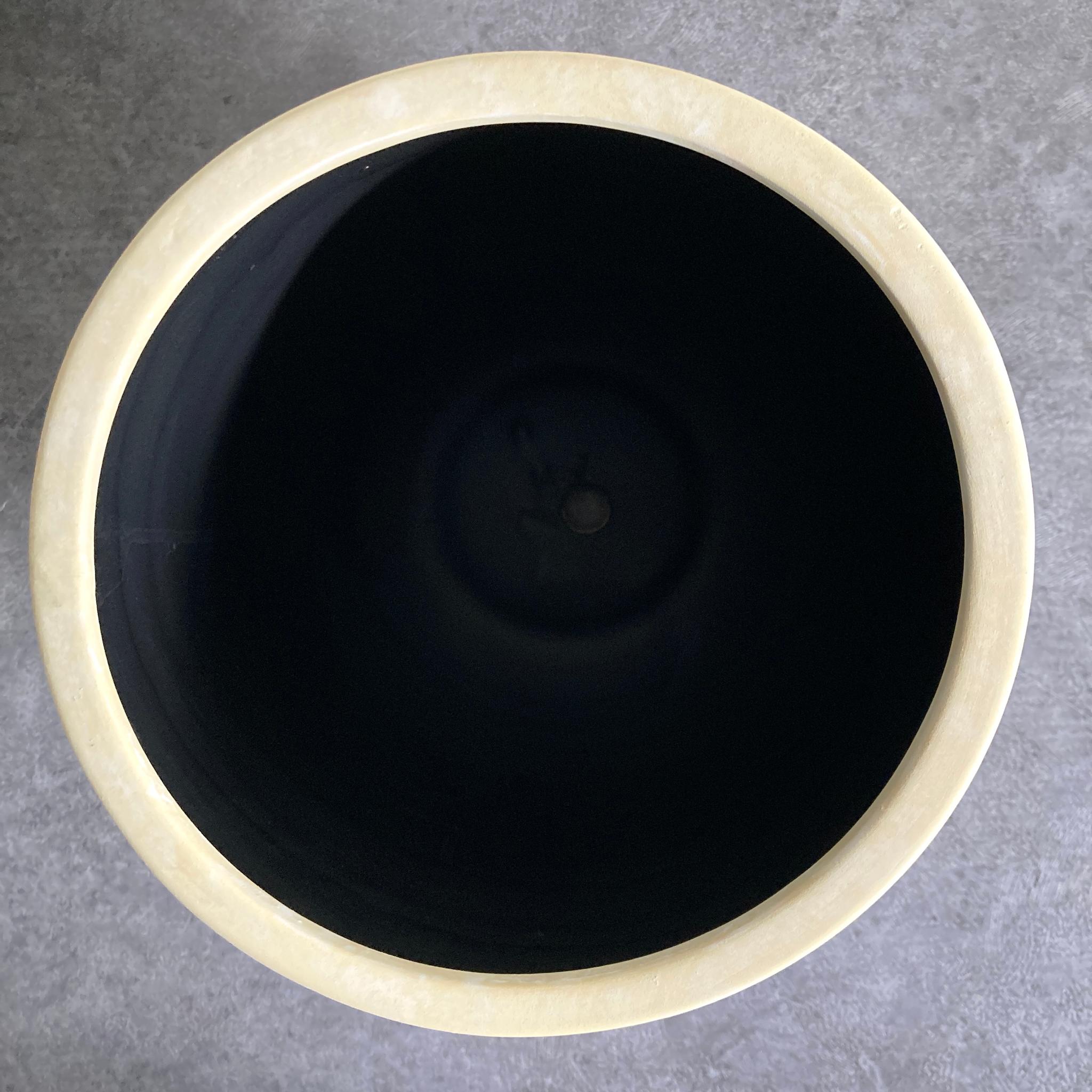 【アイルエッグ イエロー】 植木鉢 陶器鉢 大型 観葉植物 未使用 おしゃれ 7寸 7号 | 2枚目