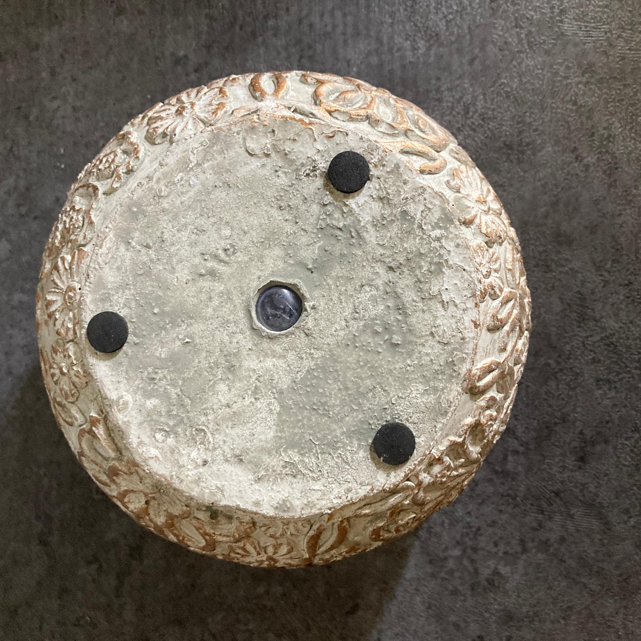 【フローラルジャーポット フラット】おしゃれ 植木鉢 陶器鉢 観葉植物 中型 | 2枚目