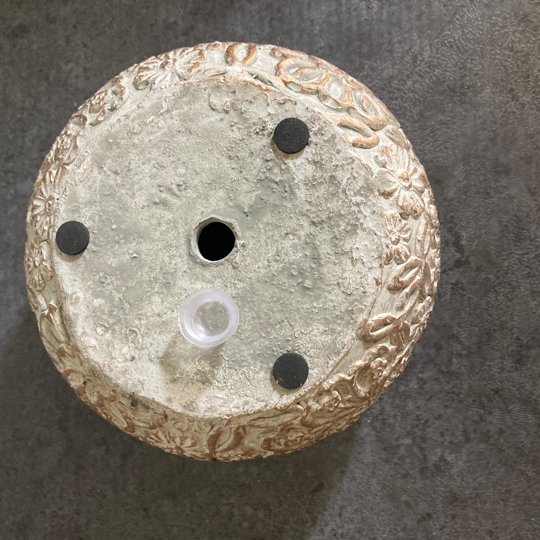 【フローラルジャーポット フラット】おしゃれ 植木鉢 陶器鉢 観葉植物 中型 | 3枚目